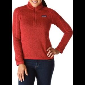 Patagonia Better Sweater Red Brick 1/4 Zip Pullover XS